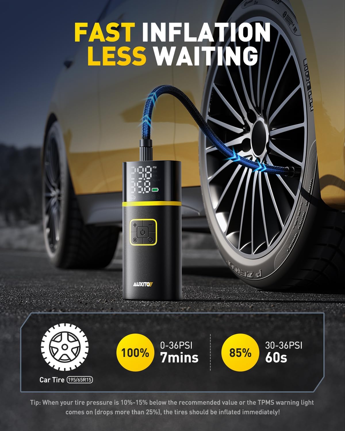 Tire Inflator Portable Air Compressor