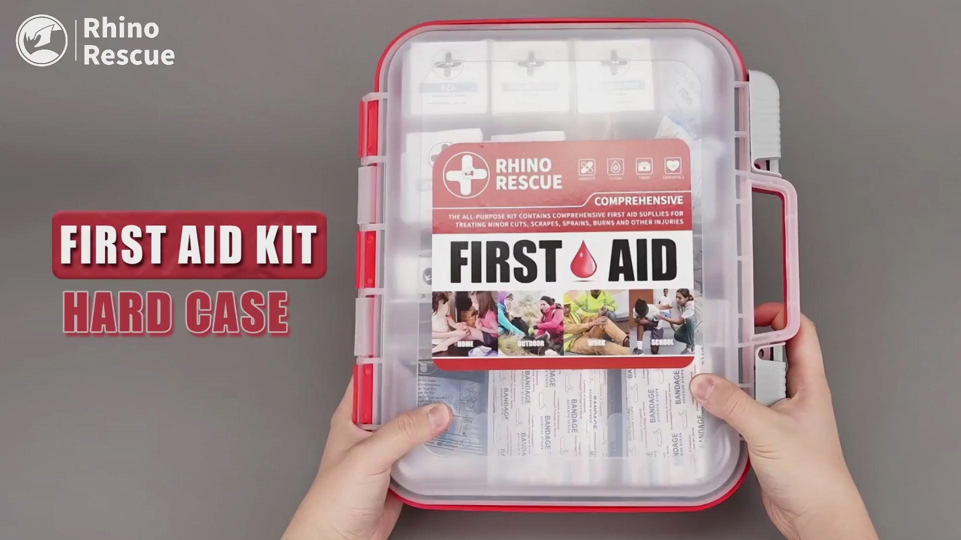 RHINO RESCUE 371 Pieces OSHA All-Purpose First Aid Kit